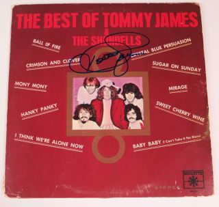 Tommy James & The Shondells Signed Autograph " The Best Of.  " Album Vinyl Lp