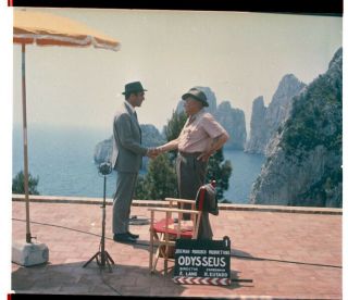 Contempt Le Mépris Michel Piccoli Behind Scenes Capri Filming Negative