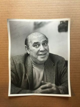 Joe Besser Rare Vintage Autographed 8/10 Photo Three Stooges 60s