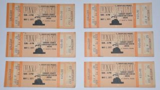1977 Pink Floyd Tickets - - Fort Worth Tx - 5 Available - Price Is For 1