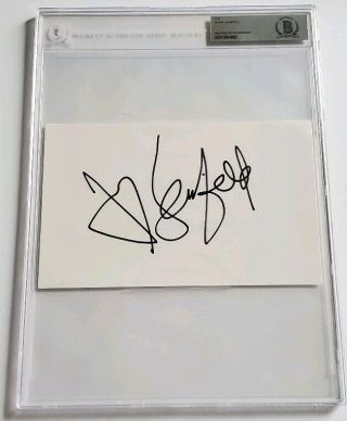 Jerry Seinfeld Autograph Beckett Authentication And Slabbed