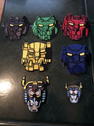 Voltron Legendary Defender Patch Set W/ Pin Nycc Sdcc Comic Con 2016 Exclusive