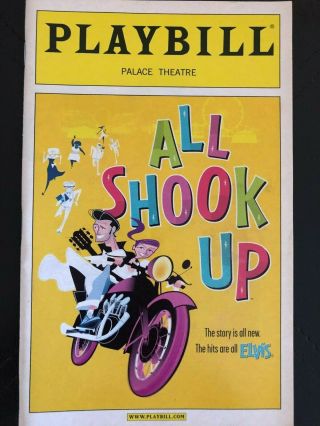 All Shook Up Broadway Playbill - Jenn Gambatese,  Cheyenne Jackson,  Nikki M.  James