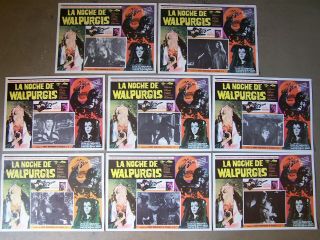 Werewolf Vs The Vampire Woman 8 Mexican Lobby Cards Paul Naschy León Klimovsky