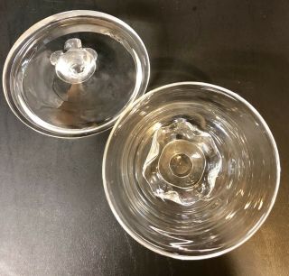 RARE Vintage Steuben Crystal Glass Pedestal Bowl with Lid 10”H x 6”W Signed 8