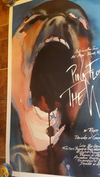 ROLLED 1982 PINK FLOYD THE WALL Movie Poster 27X41 Roger Waters 4