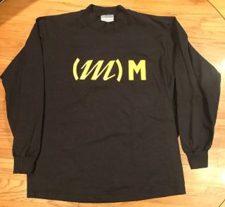 Mutato Muzika Rare Vintage Ls Two Sided T - Shirt Size Xl Devo Mark Mothersbaugh