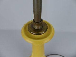 Scarce Rookwood Pottery Matte Yellow Arts and Crafts Lamp Base Dated 1921 1630 4