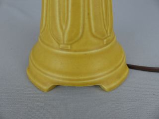 Scarce Rookwood Pottery Matte Yellow Arts and Crafts Lamp Base Dated 1921 1630 8