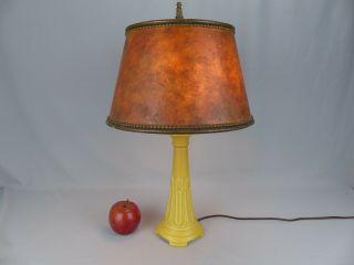 Scarce Rookwood Pottery Matte Yellow Arts and Crafts Lamp Base Dated 1921 1630 9