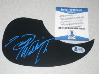 Hank Williams Jr Signed Acoustic Guitar Pickguard Country Autograph Beckett