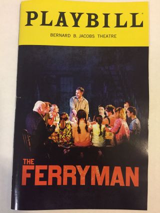 The Ferryman Playbill Theater Book York City Nyc Broadway October 2018