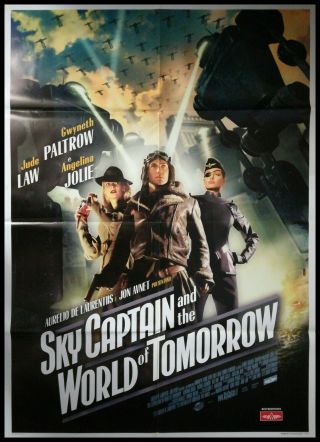 Sky Captain And The World Of Tomorrow Movie Poster 39x55 " 2sh Italian