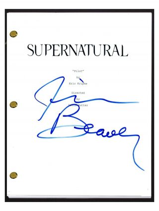 Jim Beaver Signed Autographed SUPERNATURAL Pilot Script Bobby Singer 2