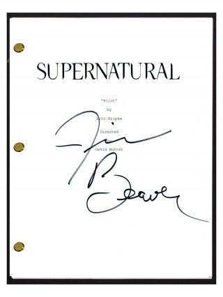 Jim Beaver Signed Autographed SUPERNATURAL Pilot Script Bobby Singer 3