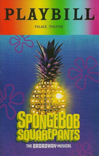 June 2018 Pride Playbill Spongebob Squarepants Broadway Musical Nyc Rare