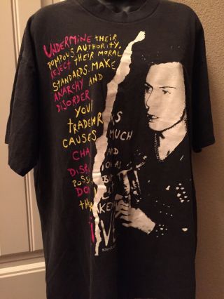 Sid Vicious Vintage Xl Shirt - Sex Pistols