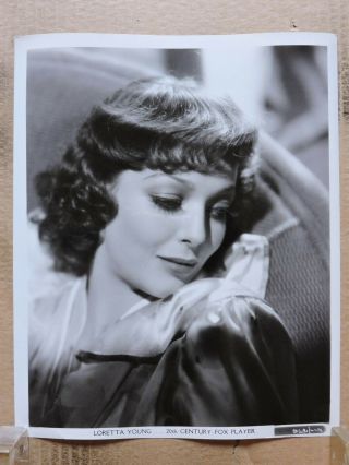 Loretta Young Glamour Studio Portrait Photo By Frank Powolny 1930 