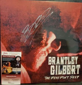 Brantley Gilbert Devil Dont Autographed Vinyl Album Jsa Certified Auto Signed