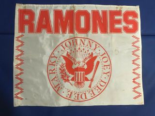 Ramones Rare Banner C.  1982