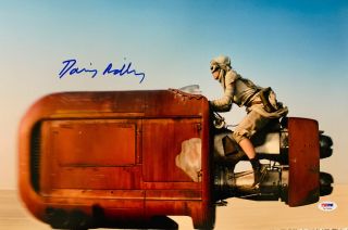 Daisy Ridley Signed Star Wars 12x18 Photo - Autographed Rey Psa Dna 2