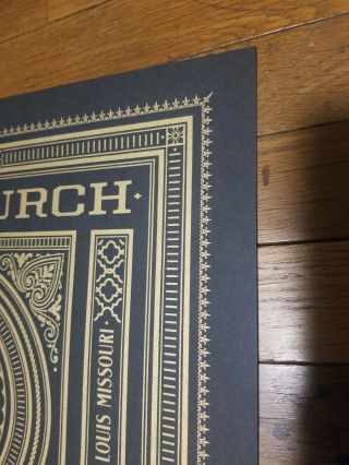 Eric Church Poster St Louis 2019 Double Down Tour ed Screenprint 18x24 Pop Up 4
