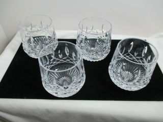 Waterford Crystal Lismore Roly Poly Old Fashioned Glasses 9 Oz.  Set 4