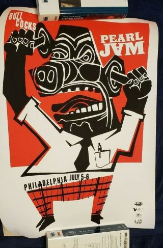 2003 Pearl Jam Camden,  Nj / Philadelphia Concert Poster - Ames