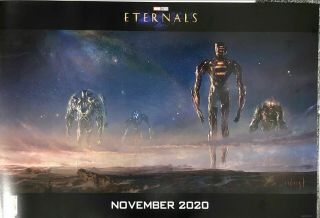 Sdcc 2019 Comic Con Eternals Concept Art Poster Exclusive Very Rare