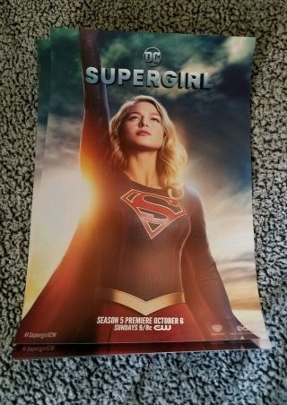 Supergirl Sdcc Comic Con Wb Exclusive Blank Signing Poster 11x17