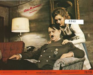 Alec Guinness Autographed Color Lobby Card 8 X 10 Inches.  As Adolph Hitler