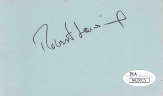 Robert Lansing D 1994 Signed 3x5 Index Card Actor/12 O 