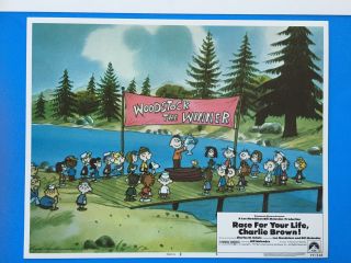 RACE FOR YOUR LIFE CHARLIE BROWN Lobby Card Set of 8 (Overall VeryFine, ) 8514 6
