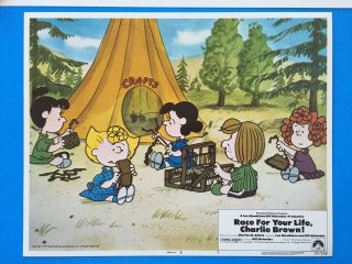 RACE FOR YOUR LIFE CHARLIE BROWN Lobby Card Set of 8 (Overall VeryFine, ) 8514 7