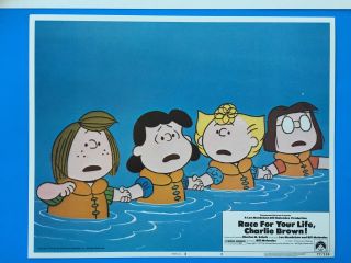 RACE FOR YOUR LIFE CHARLIE BROWN Lobby Card Set of 8 (Overall VeryFine, ) 8514 8