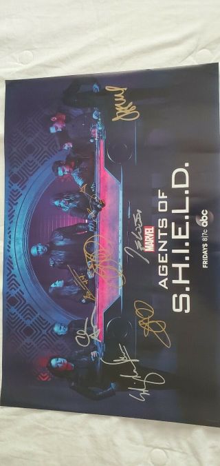 Sdcc 2019 Exclusive - Agents Of Shield Signed Poster