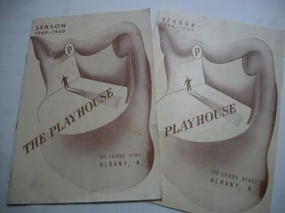 Two Playbills The Playhouse 1948 - 49 Season Albany N.  Y.