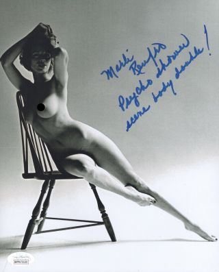Marli Renfro Signed Psycho Shower Scene Playboy 8x10 Photo Autograph Jsa Wpp