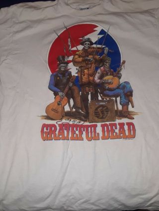 Vintage Grateful Dead Rock Concert T Shirts 1989 To 1995