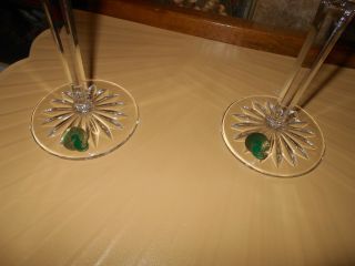 Waterford Crystal Lismore Tall Martini Glasses Pair 125422 Made In Ireland 2