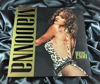 Madonna Official Calendar Us 1986 Full Of Virgin Tour Promo Era Shots &