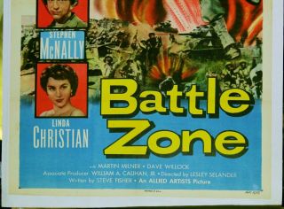 Battle Zone.  1952.  N KOREA.  U S MARINE linen mounted 27 X 41 POSTER 3