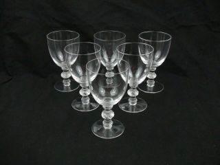 Lalique Crystal Set Of 6 St.  Hubert Port Wine Glasses 4 5/8 " Signed