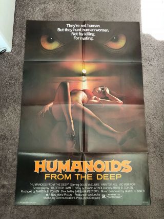 1980 Humanoids From The Deep 1 Sheet Movie Poster 27 " X 41 "