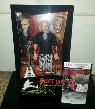 Neca Anthrax Scott Ian Signed Autograph Officially Licensed Figure Jsa Authentic