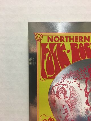 1969 Northern California Folk - Rock Festival Fillmore Era Concert Flyer HENDRIX 2