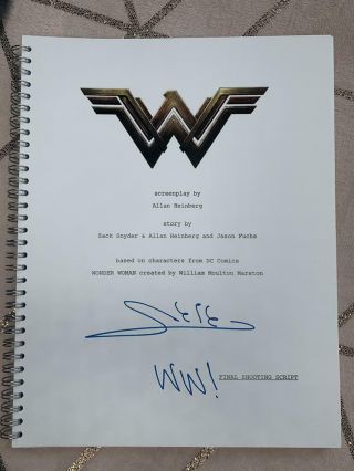 Gal Gadot Signed Wonder Woman (2017) Authentic Full Script