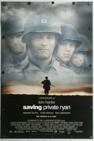 Saving Private Ryan 1998 Double Sided Movie Poster 27 " X 40 "