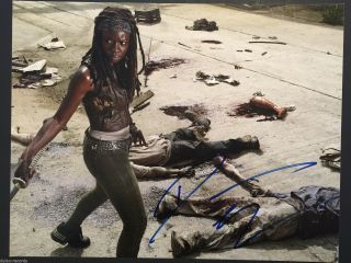 Danai Gurira Michonne The Walking Dead Autograph Signed Photo Jsa 11 X 14