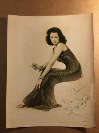 Inez Cooper Rare Stunning Autographed Vintage 8/10 Pin - Up Photo 1943
